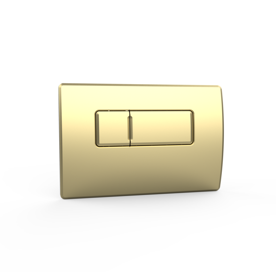 Matt White Wall Hung Rimless Toilet with Soft Close Seat, Brushed Brass Pneumatic Flush Plate, 1170mm Frame & Cistern - Newport - Image 9