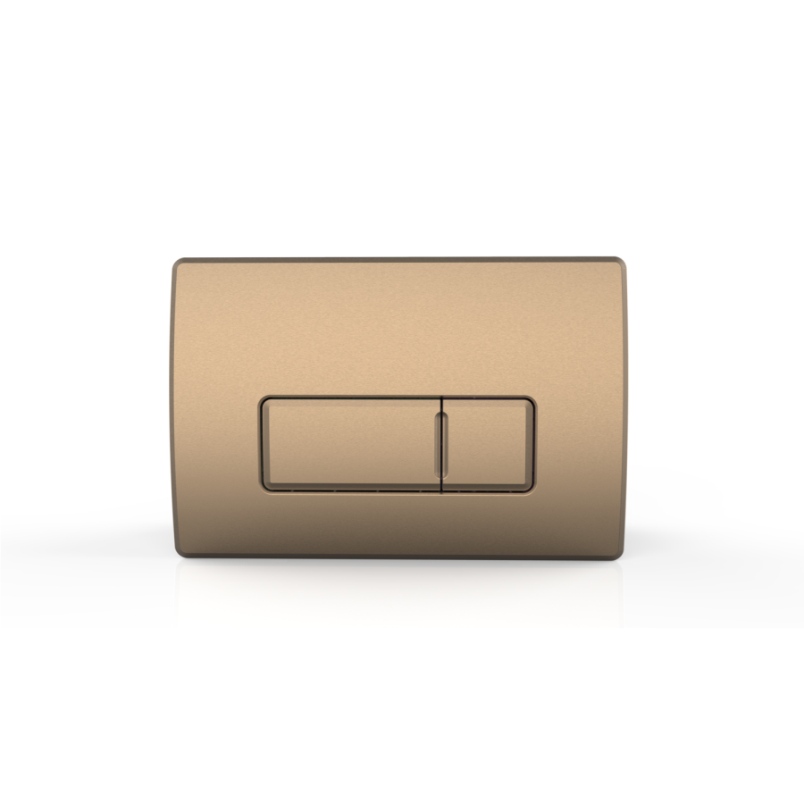 Wall Hung Toilet with Soft Close Seat, Brushed Bronze Pneumatic Flush Plate, 1168mm Frame & Cistern - Roma - Image 10