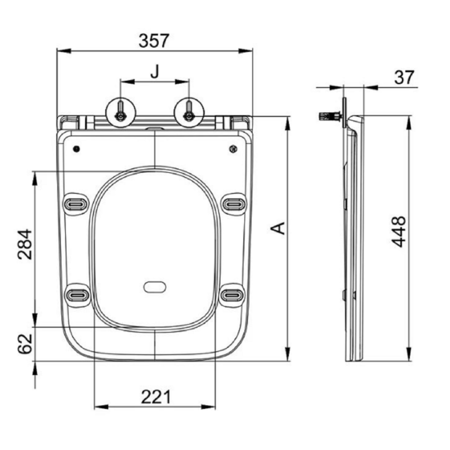 Palma Wall Hung Toilet 1160mm Pneumatic Frame & Cistern & Black Glass Flush Plate - Image 11