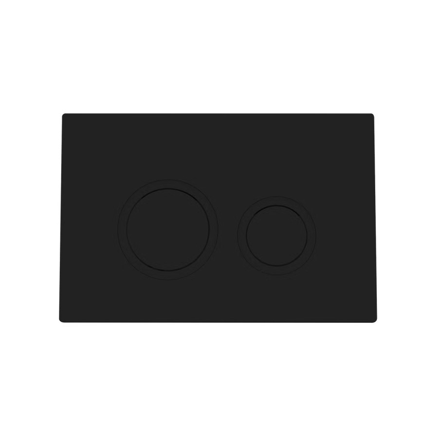 White Wall Hung Toilet with Soft Close Seat, Black Mechanical Flush Plate with 1160mm Frame & Cistern - Roma - Image 11