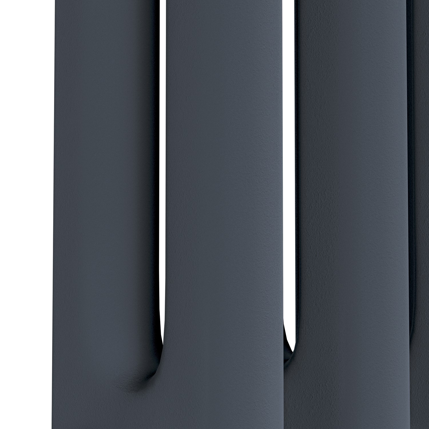 Reggio Anthracite Horizontal Double Column Traditional Radiator 600x1010mm 3462 BTU - Cast Iron Style - Image 5