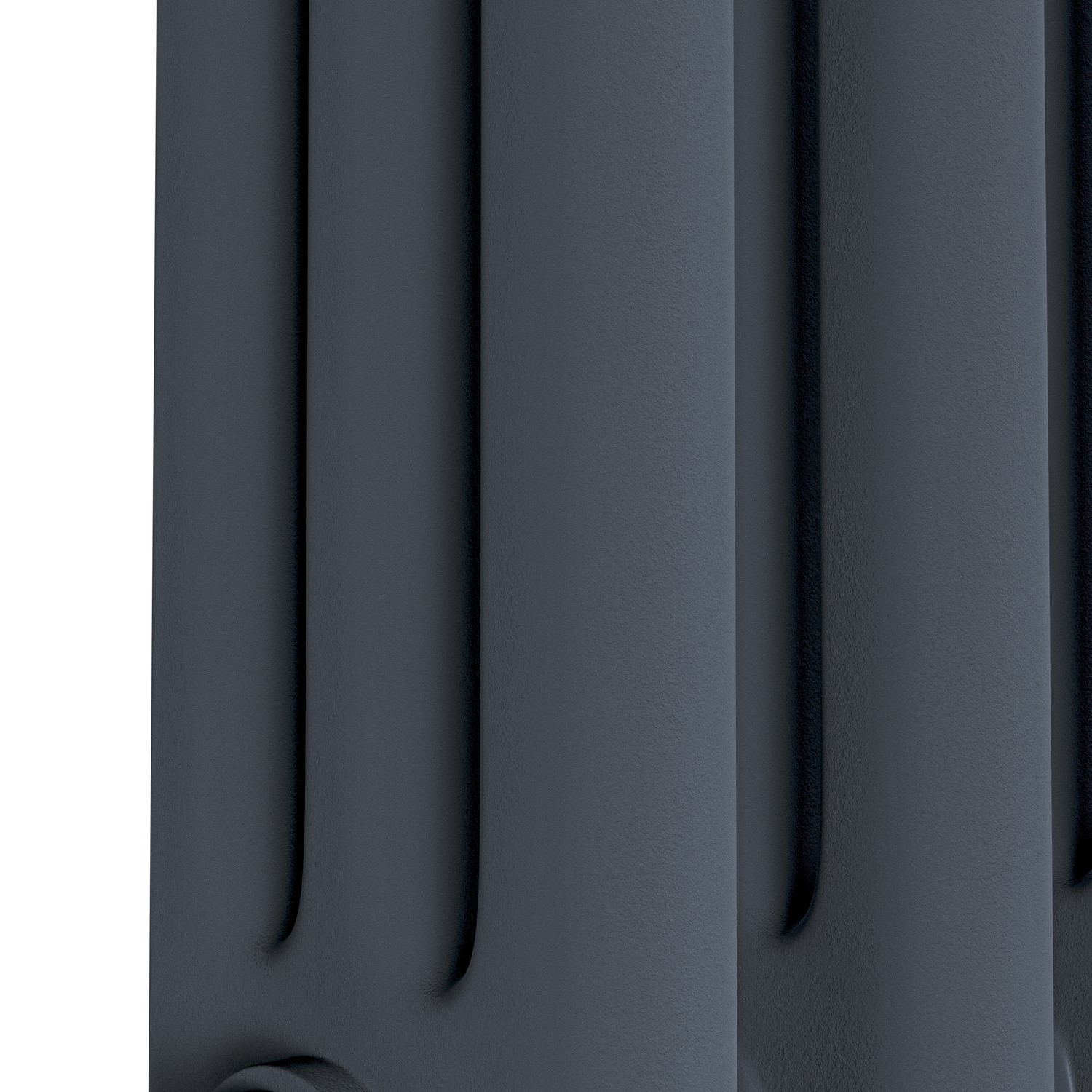 Reggio Anthracite Horizontal Triple Column Traditional Radiator 600x830mm 3581 BTU - Cast Iron Style - Image 4