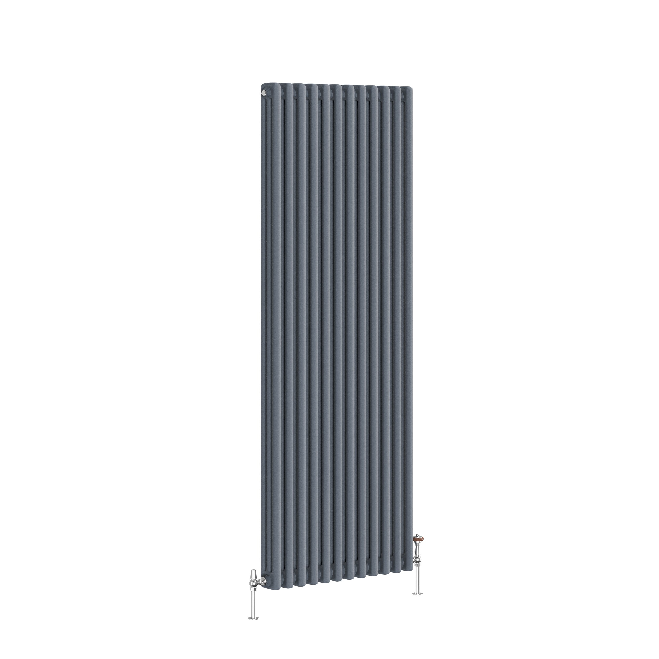 Reggio Anthracite Vertical Triple Column Traditional Radiator 1500x560mm 5626 BTU - Cast Iron Style - Image 3