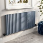 Light Grey Horizontal Smart Electric Radiator with Wi-Fi Thermostat - 2000W - H600xW1416mm - Bathroom Safe