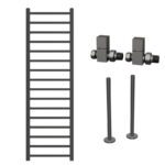 Gunmetal Grey Towel Radiator 1600 x 500mm - Sonoran