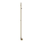 Reina Ines Brass Vertical Electric Towel Radiator - 1500 x 22mm
