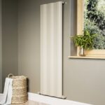 Beige Vertical Wave Designer Single Panel Radiator 1600 x 490mm - Elbrus