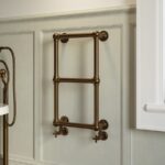 Bronze Vertical Traditional Towel Radiator 700 x 400mm - Regent