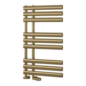 Reina Chisa Brass Designer Towel Radiator - 820 x 500mm