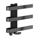 Reina Panaro Gunmetal Designer Towel Radiator - 500 x 500mm
