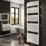 White Smart Electric Towel Radiator with Wi-Fi Thermostat - 1200W - H1800xW600mm - Bathroom Safe