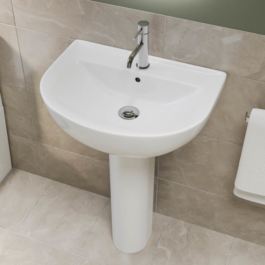 Close Coupled Toilet and Basin Bathroom Suite - Newport - Image 2