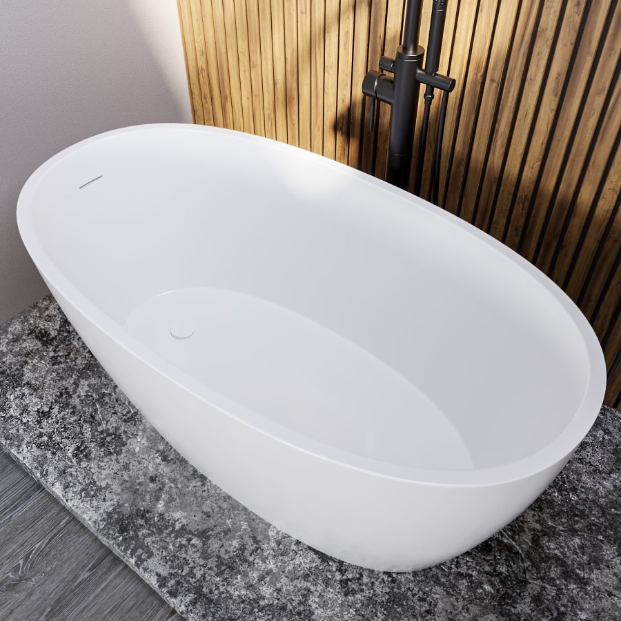 Modern 1300mm Freestanding Bath Suite with Toilet & Basin - Pico - Image 2