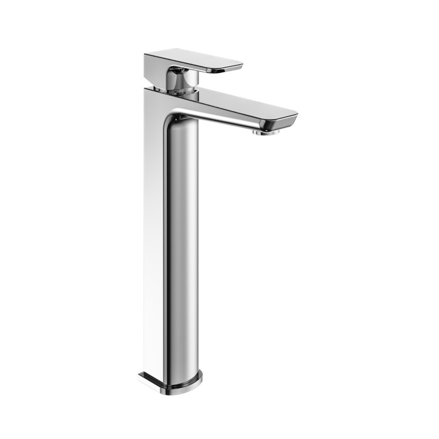 Chrome Tall Mono Basin Mixer Tap - Zana - Image 2