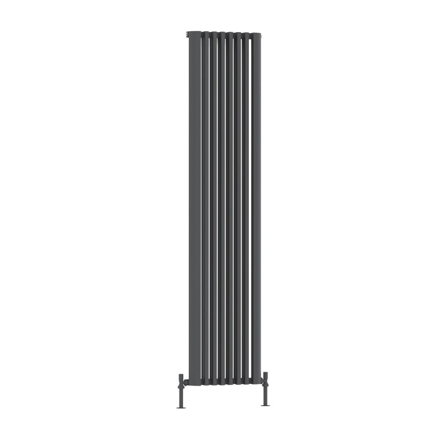 Anthracite Vertical Single Panel Corner Traditional Radiator 1800 x 315mm – Aster - Image 3