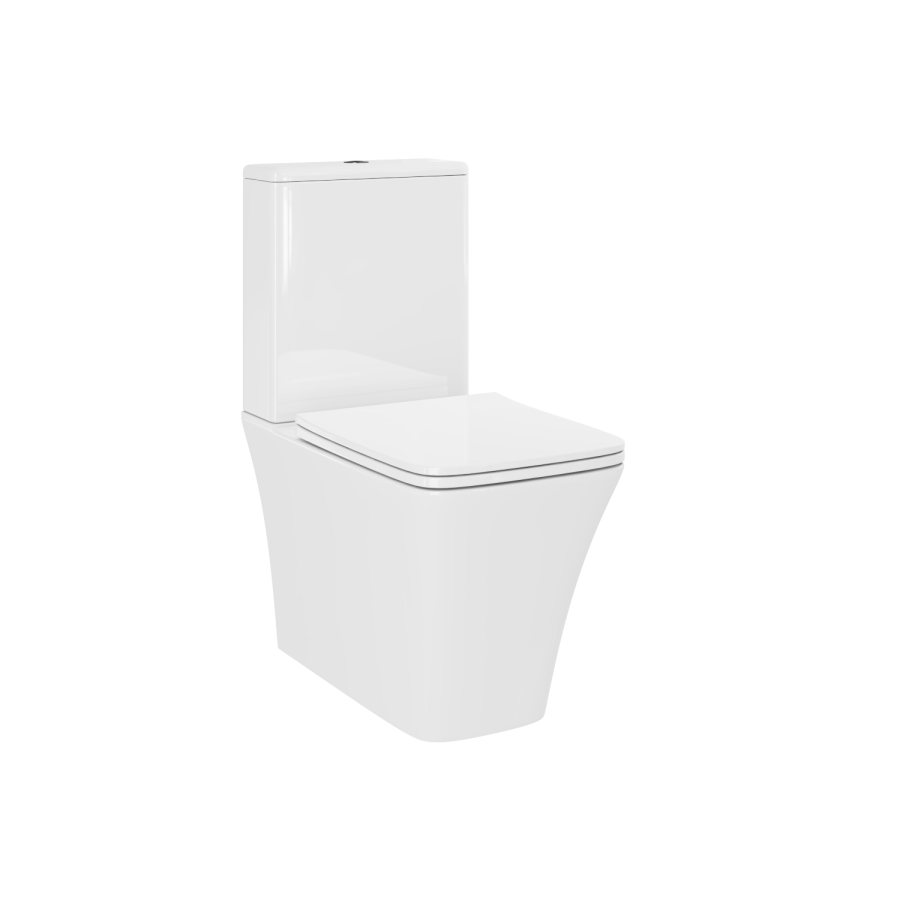 Close Coupled Toilet and Basin Vanity Unit Bathroom Suite - Pendle - Image 3