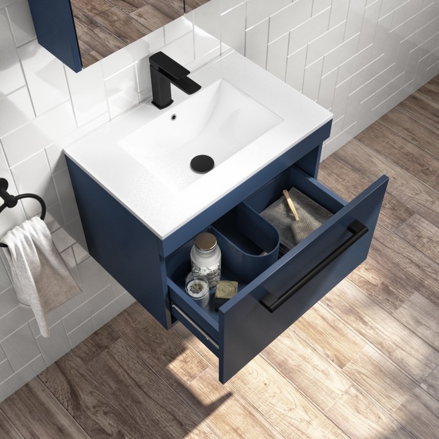 Black Mono Basin Mixer Tap - Zana - Image 3