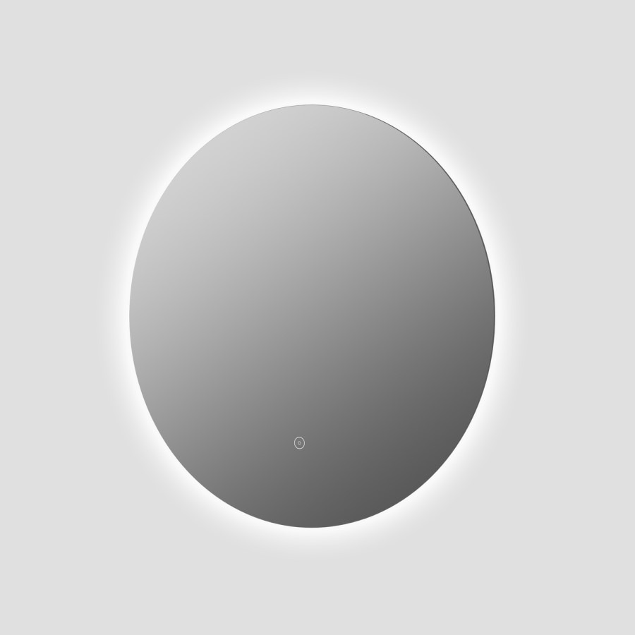 Round Backlit Heated Bathroom Mirror with Lights 800mm - Luna - Image 2