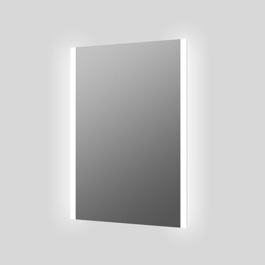 Rectangular Heated Bathroom Mirror with Lights & Shaver Socket 500 x 700mm -Pegasus - Image 3