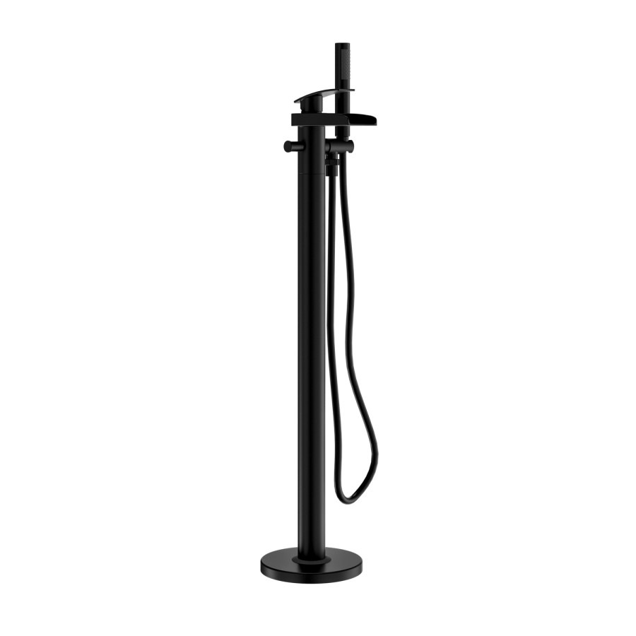 Matt Black Freestanding Bath Shower Mixer Tap - Elina - Image 3