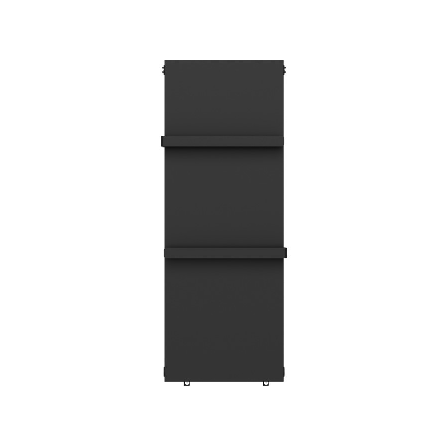 Black Vertical Panel Radiator with Towel Bars 1220 x 452mm - Hesperia - Image 3