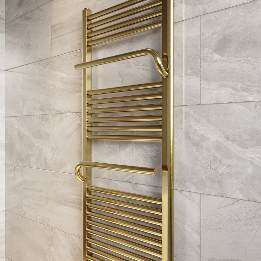 Brass Towel Radiator 1200 x 500mm - Nazco - Image 3