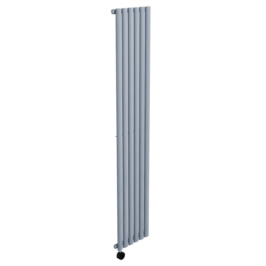 Light Grey Vertical Smart Electric Radiator with Wi-Fi Thermostat - 2000W - H1800xW354mm - Bathroom Safe - Image 3