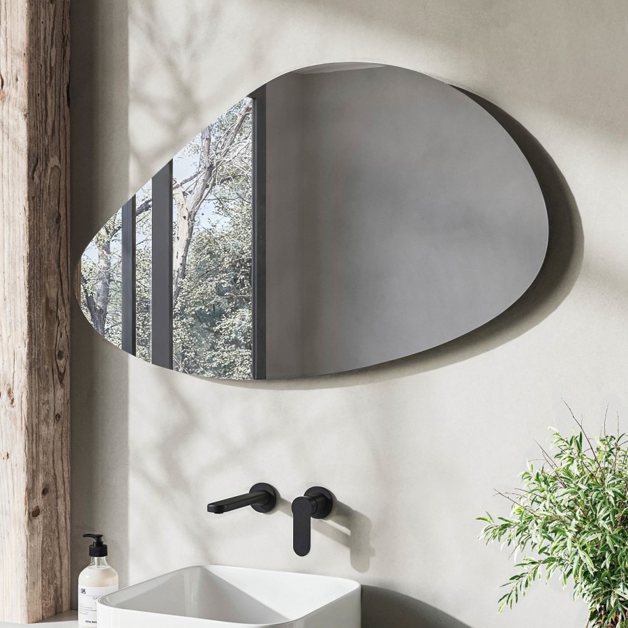 Pebble Backlit Heated Bathroom Mirror with Lights 600 x 1000mm - Apollo - Image 3