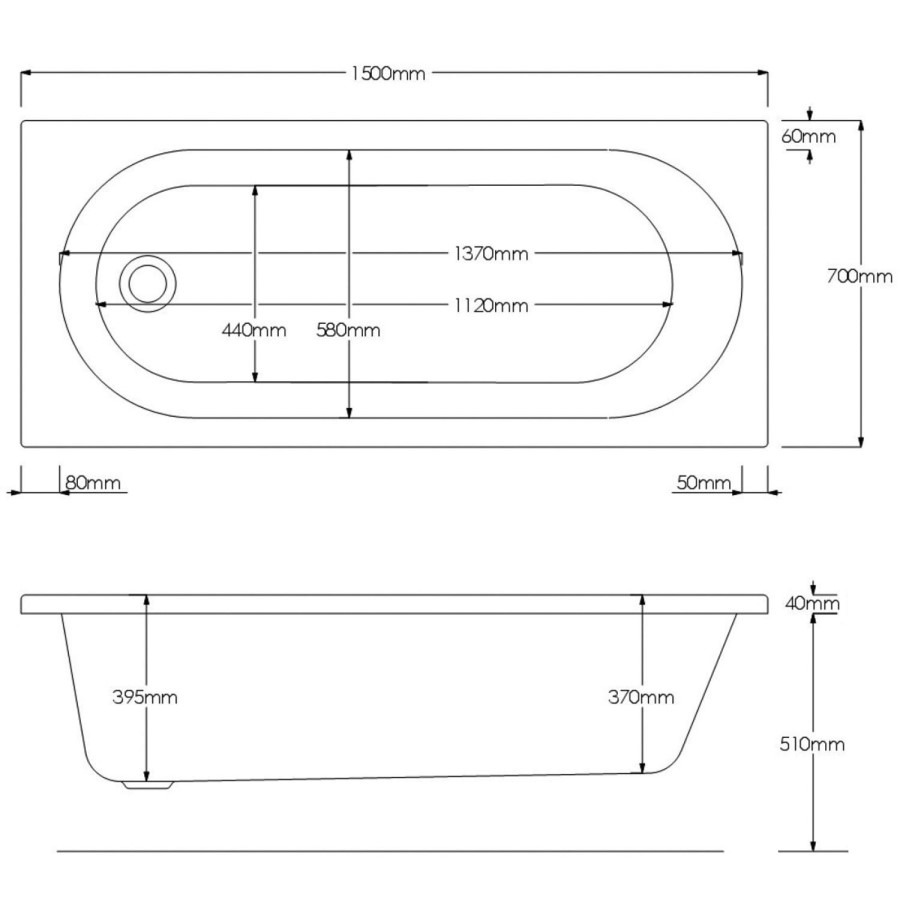 1500mm Shower Bath Suite with Toilet Basin & Panels - Alton - Image 4