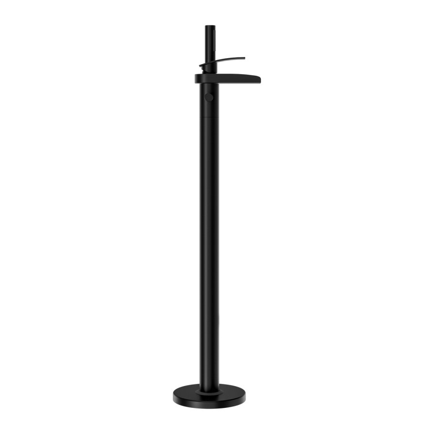 Matt Black Freestanding Bath Shower Mixer Tap - Elina - Image 4