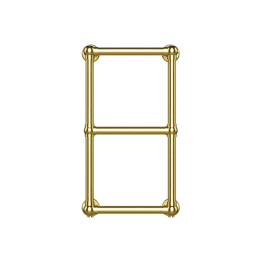 Brass Vertical Traditional Towel Radiator 700 x 400mm - Regent - Image 4