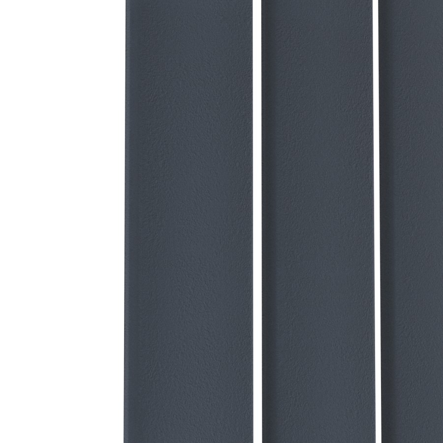 Riace Anthracite Vertical Flat Designer Radiator 1800x680mm Single Panel 4509 BTU - Image 4