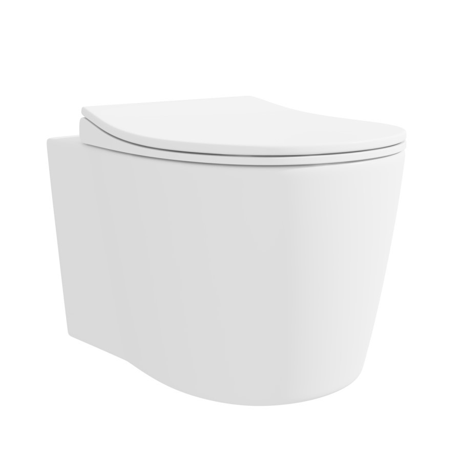 Alcor White Gloss Wall Hung Toilet and Basin Suite - Image 5