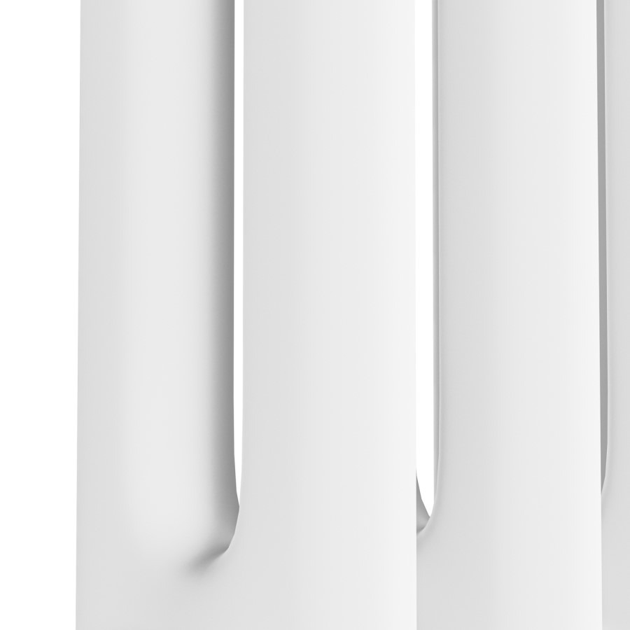 Reggio White Vertical Double Column Traditional Radiator 1800x560mm 5279 BTU - Cast Iron Style - Image 5