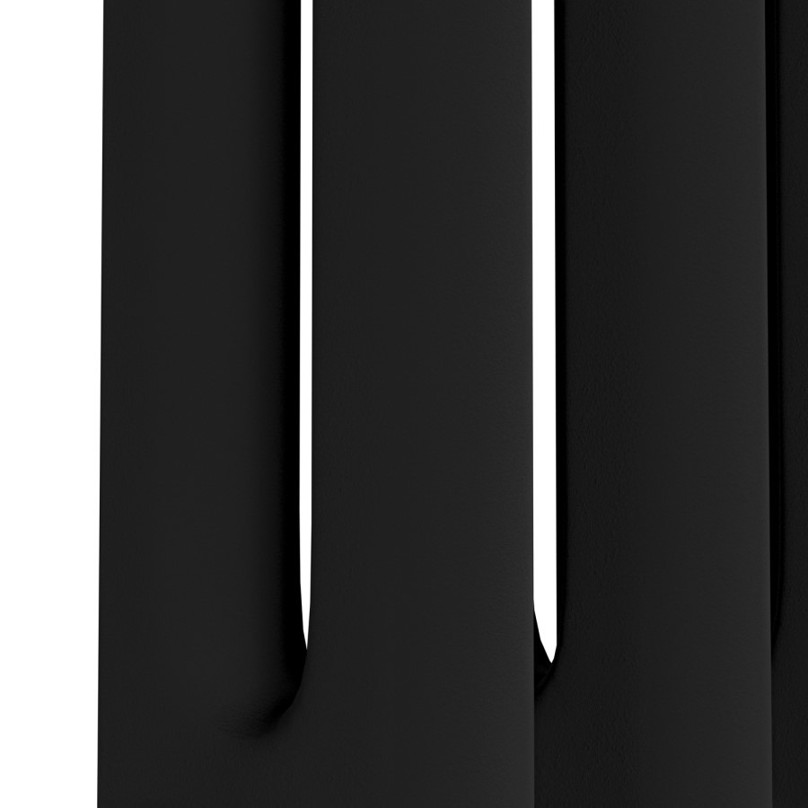 Reggio Midnight Black Vertical Double Column Traditional Radiator 1800x290mm 2639 BTU - Cast Iron Style - Image 5