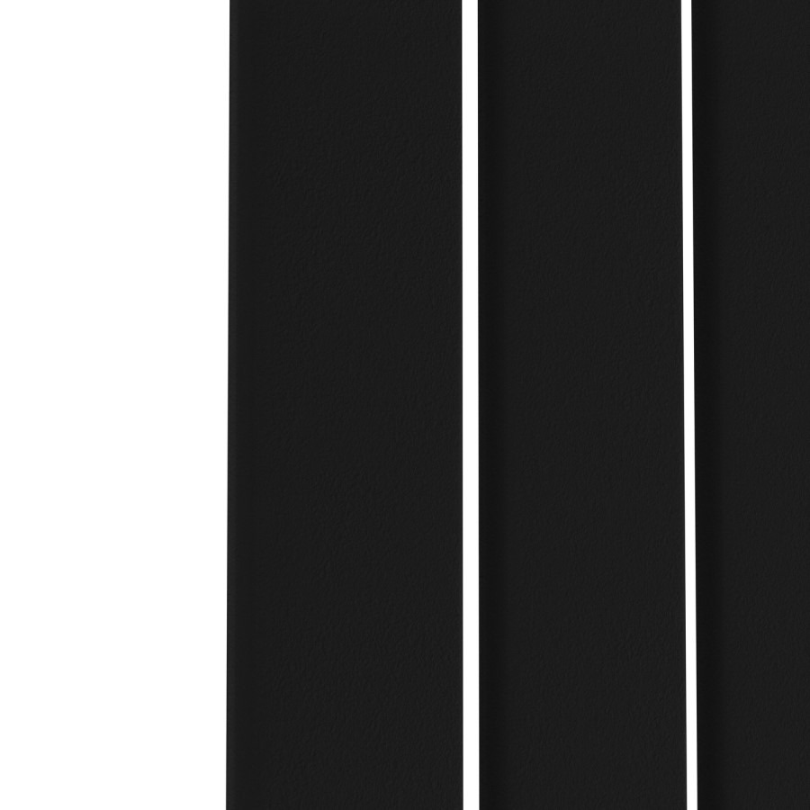 Riace Midnight Black Vertical Flat Designer Radiator 1800x680mm Single Panel 4509 BTU - Image 5