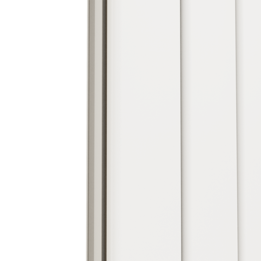 Eco Eleganza White Vertical Flat Designer Aluminium Radiator 1600x600mm Single Panel 4073 BTU - Image 6