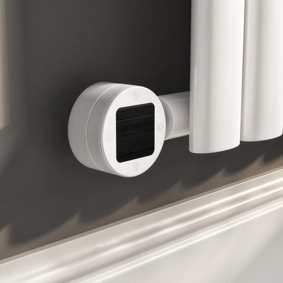 White Vertical Smart Electric Radiator with Wi-Fi Thermostat - 1000W - H1600xW354mm - Bathroom Safe - Image 6