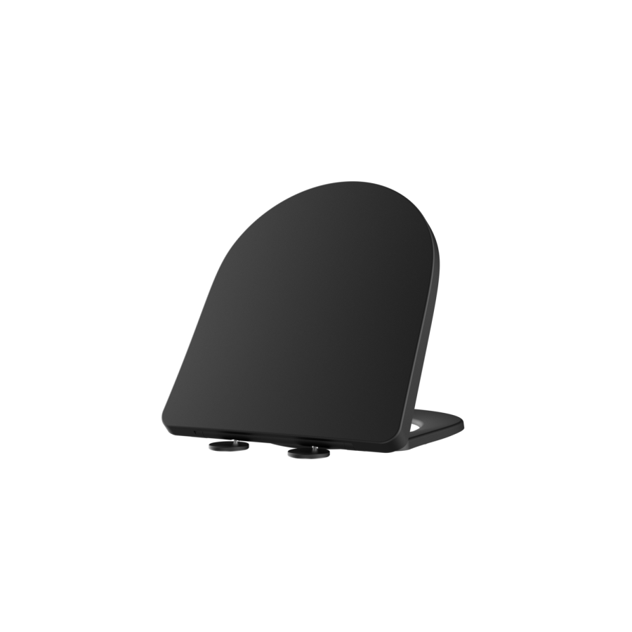 Matt Black Close Coupled Closed Back Toilet with Sink on Top & Brass Fittings Cloakroom Suite - Legend - Image 7