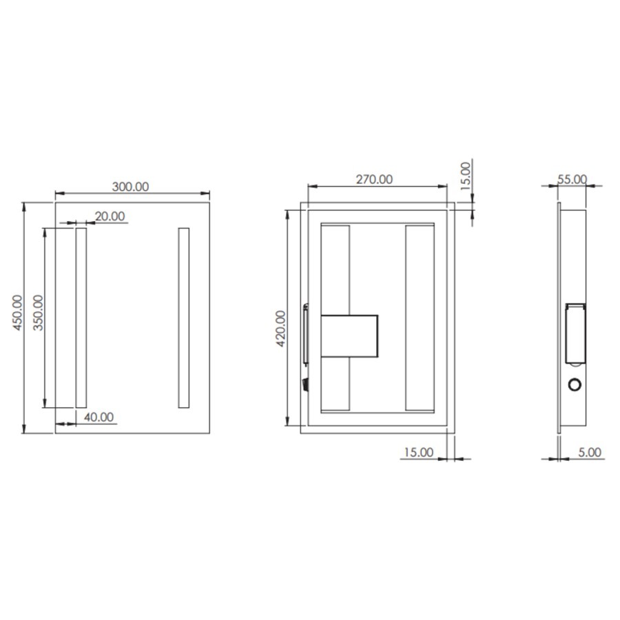 Sensio Lumino Evo+ Rectangular Bathroom Mirror with Battery Operated Lights - 300 x 450mm - Image 7