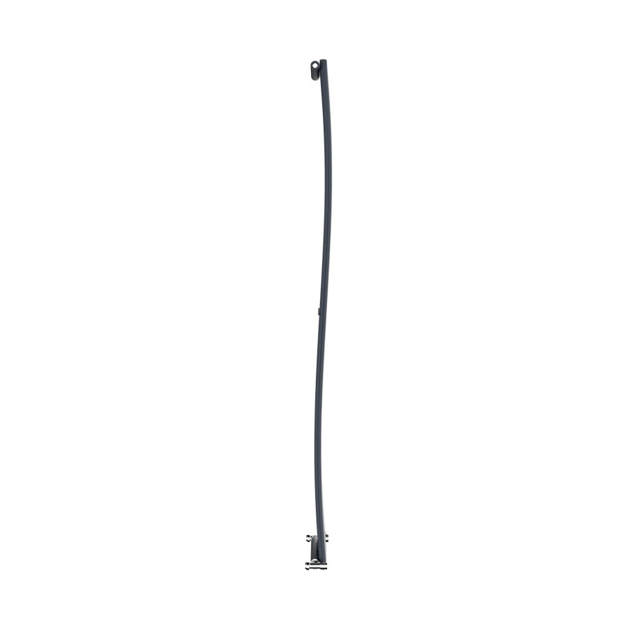 Onda Anthracite Vertical Oval Waved Designer Radiator 1800x413mm Single Panel 2926 BTU - Image 7