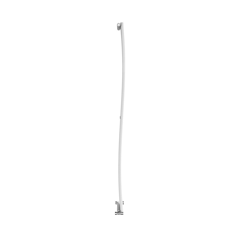 Onda White Vertical Oval Waved Designer Radiator 1800x413mm Single Panel 2926 BTU - Image 7