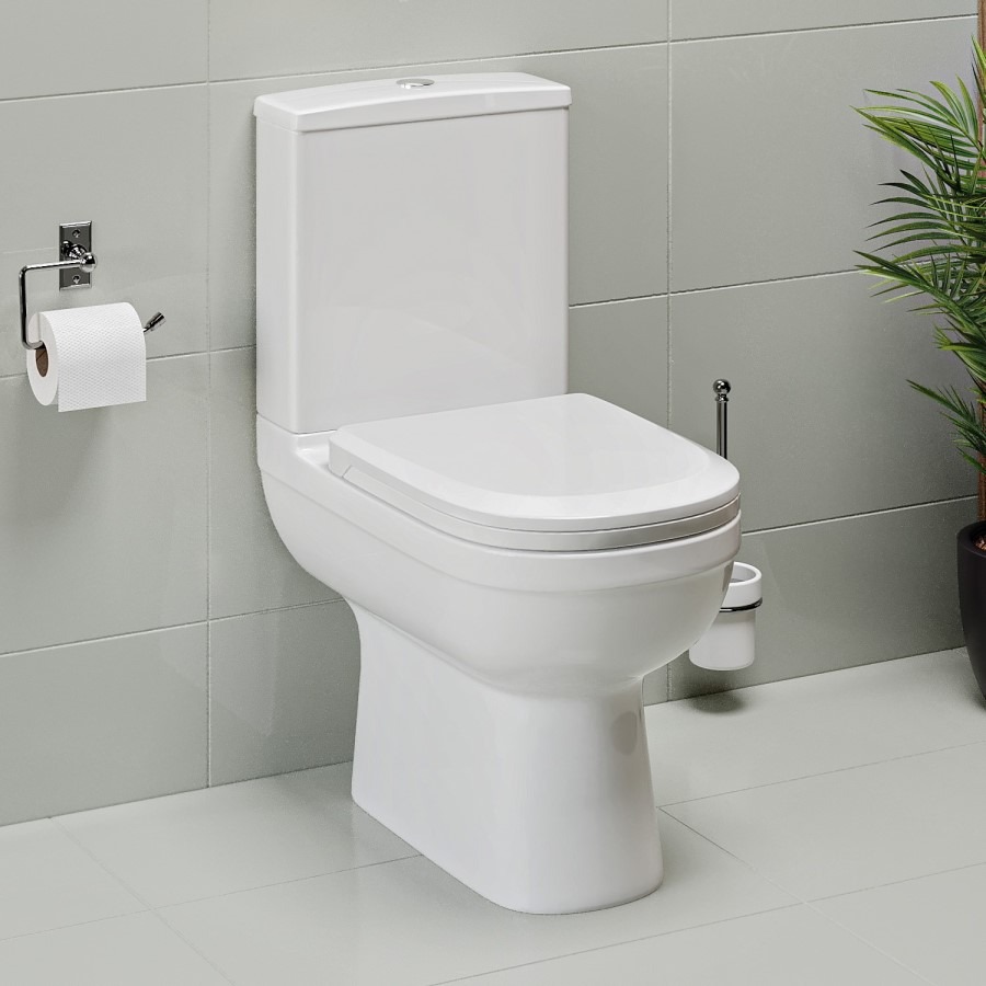 Single Ended 1700mm Shower Bath with Toilet Basin Panels and Bath Screen - Alton - Image 9