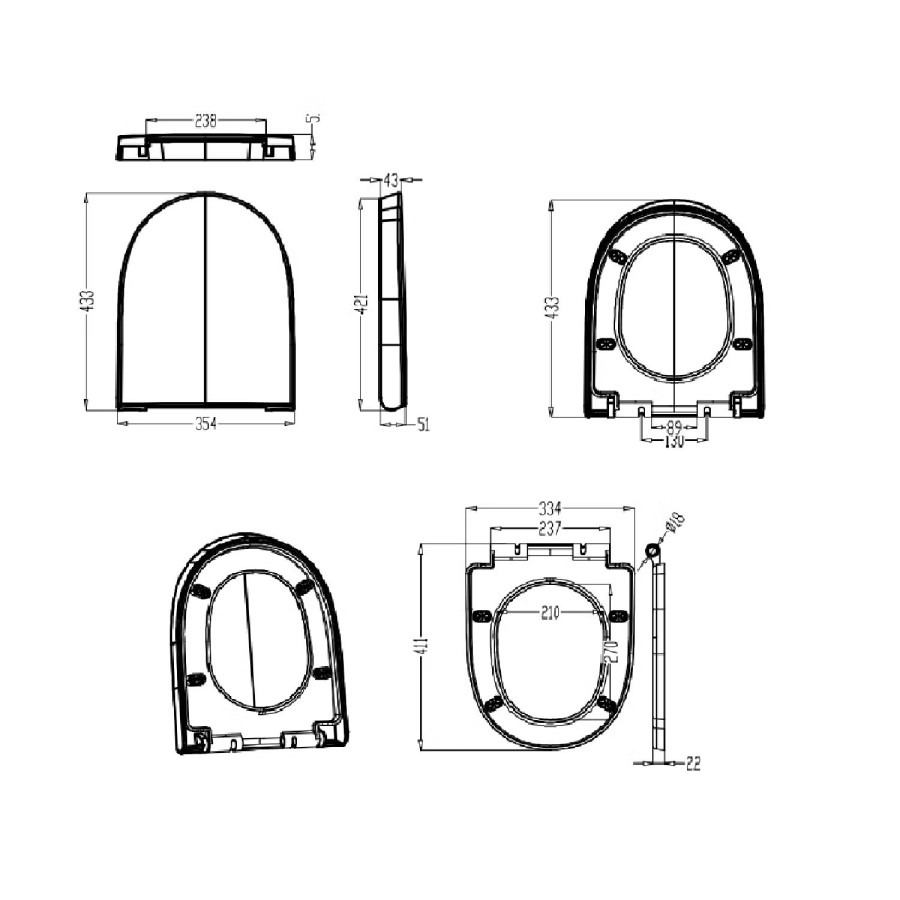 Black Freestanding Left Hand Shower Bath Suite with Toilet and Basin - Amaro - Image 10