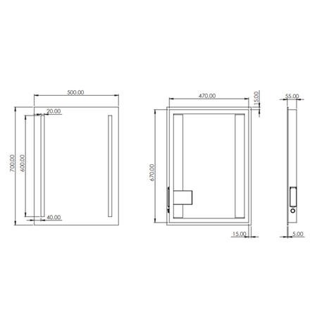 Sensio Lumino Evo+ Rectangular Bathroom Mirror with Battery Operated Lights - 500 x 700mm - Image 7